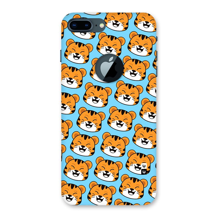 Happy Kitten Pattern Back Case for iPhone 7 Plus Logo Cut