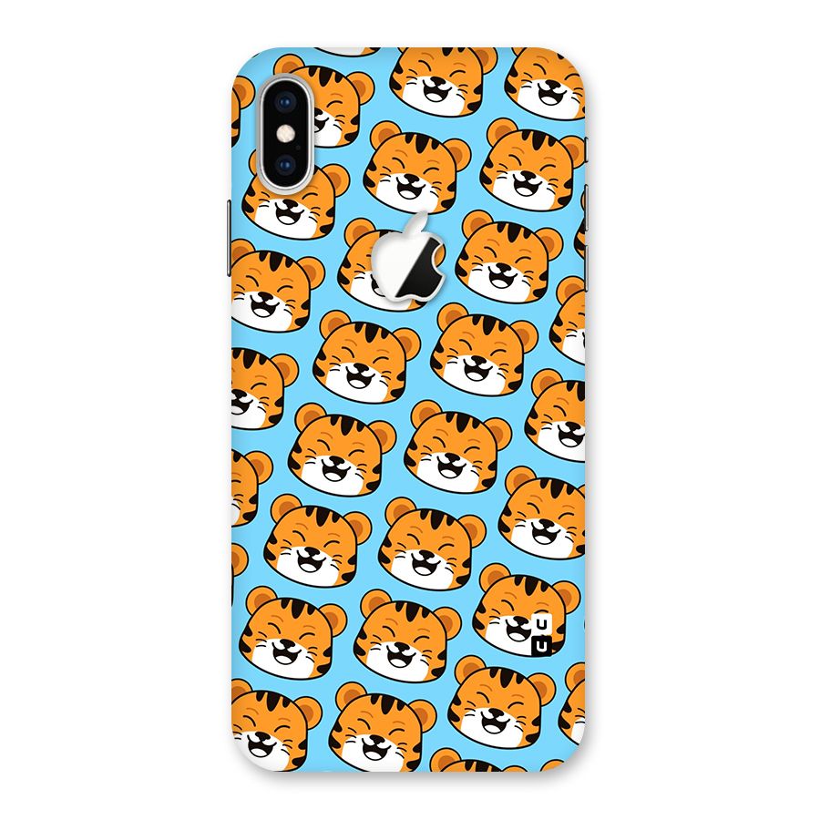 Happy Kitten Pattern Back Case for iPhone XS Max Apple Cut