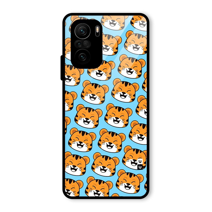 Happy Kitten Pattern Glass Back Case for Mi 11X Pro