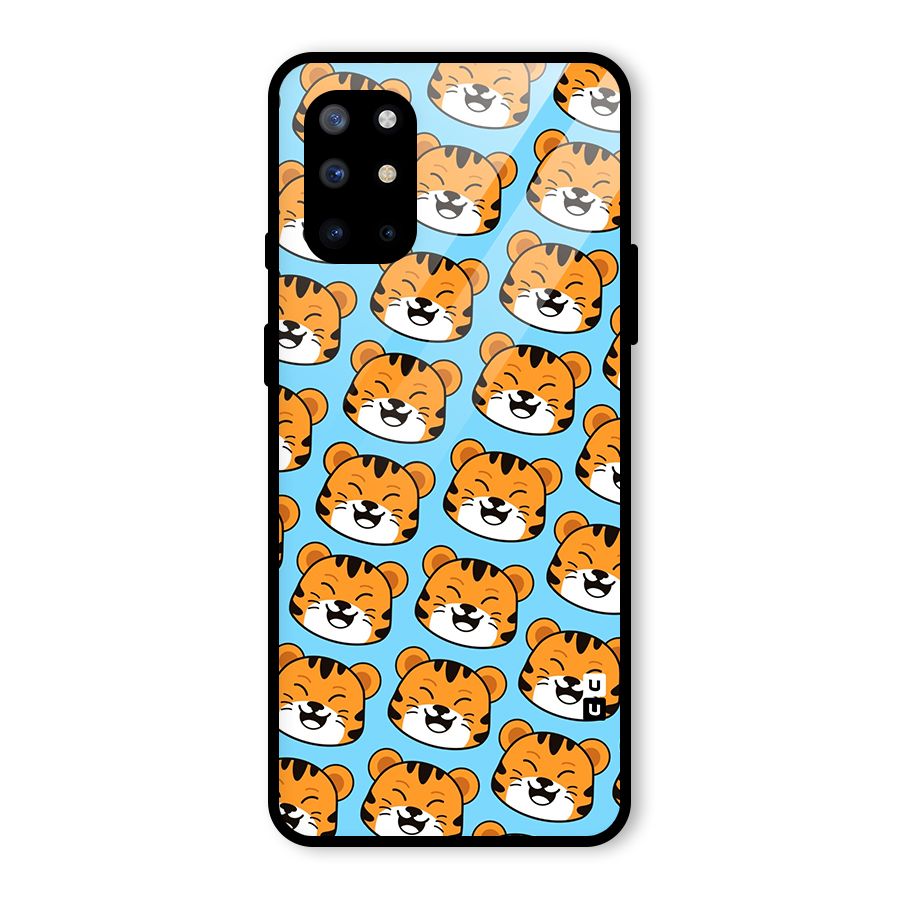 Happy Kitten Pattern Glass Back Case for OnePlus 8T