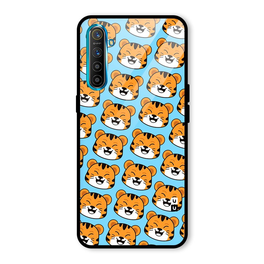 Happy Kitten Pattern Glass Back Case for Realme X2