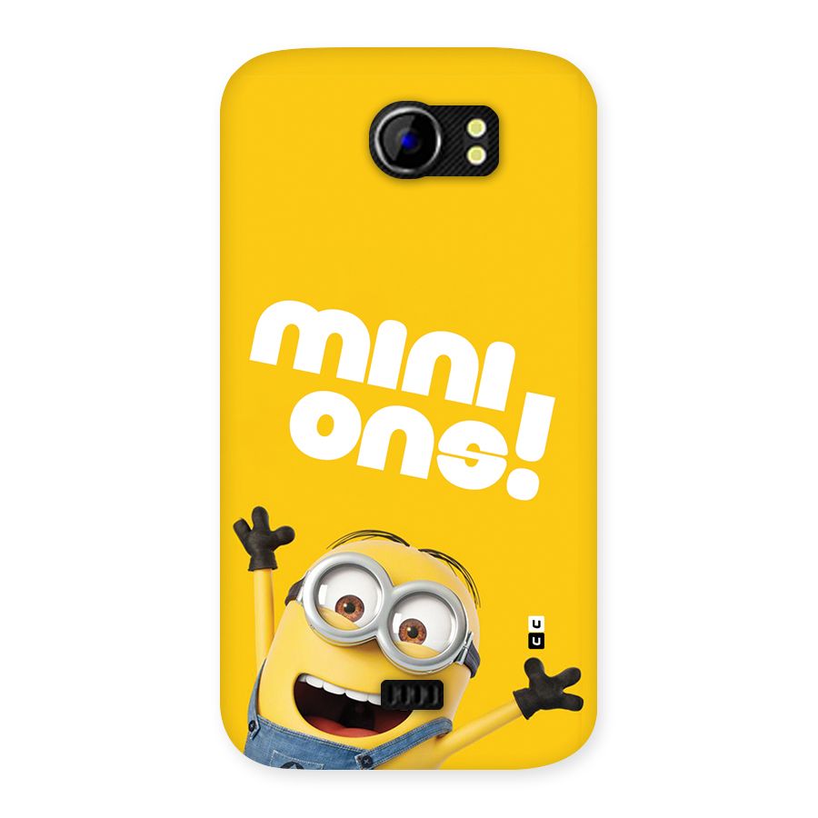 Happy Minion Back Case for Canvas 2 A110