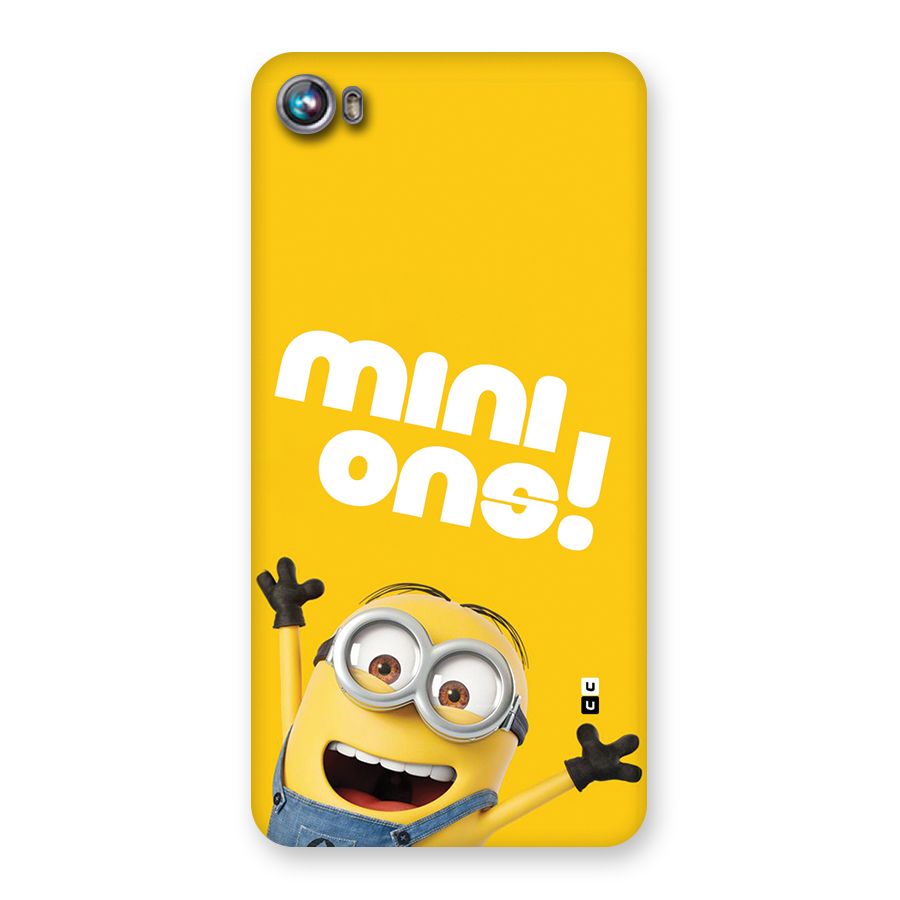 Happy Minion Back Case for Canvas Fire 4 (A107)