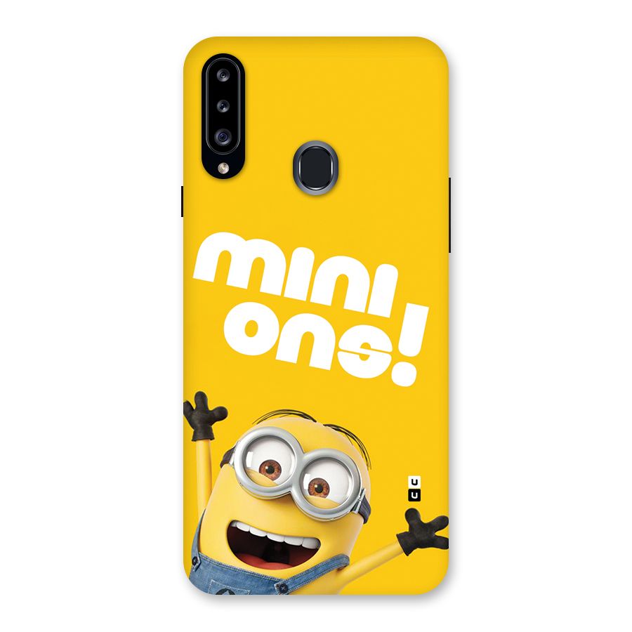 Happy Minion Back Case for Galaxy A20s