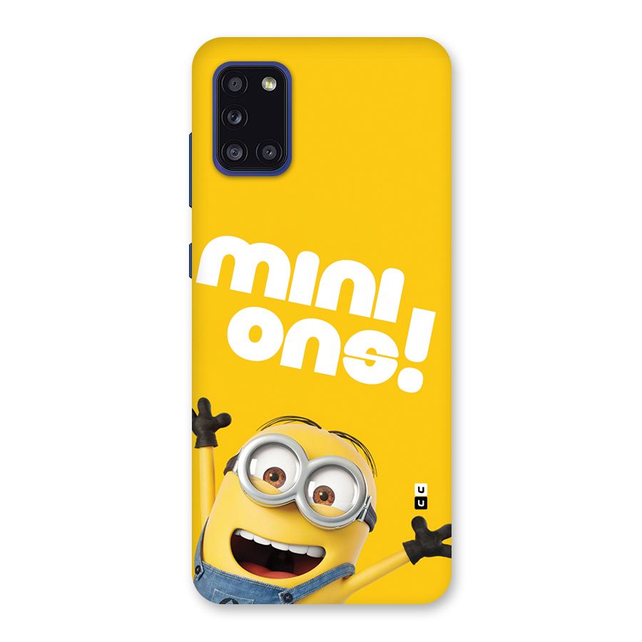 Happy Minion Back Case for Galaxy A31