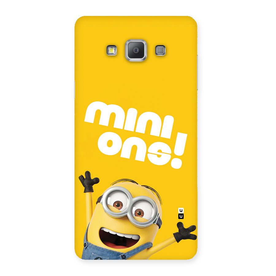 Happy Minion Back Case for Galaxy A7