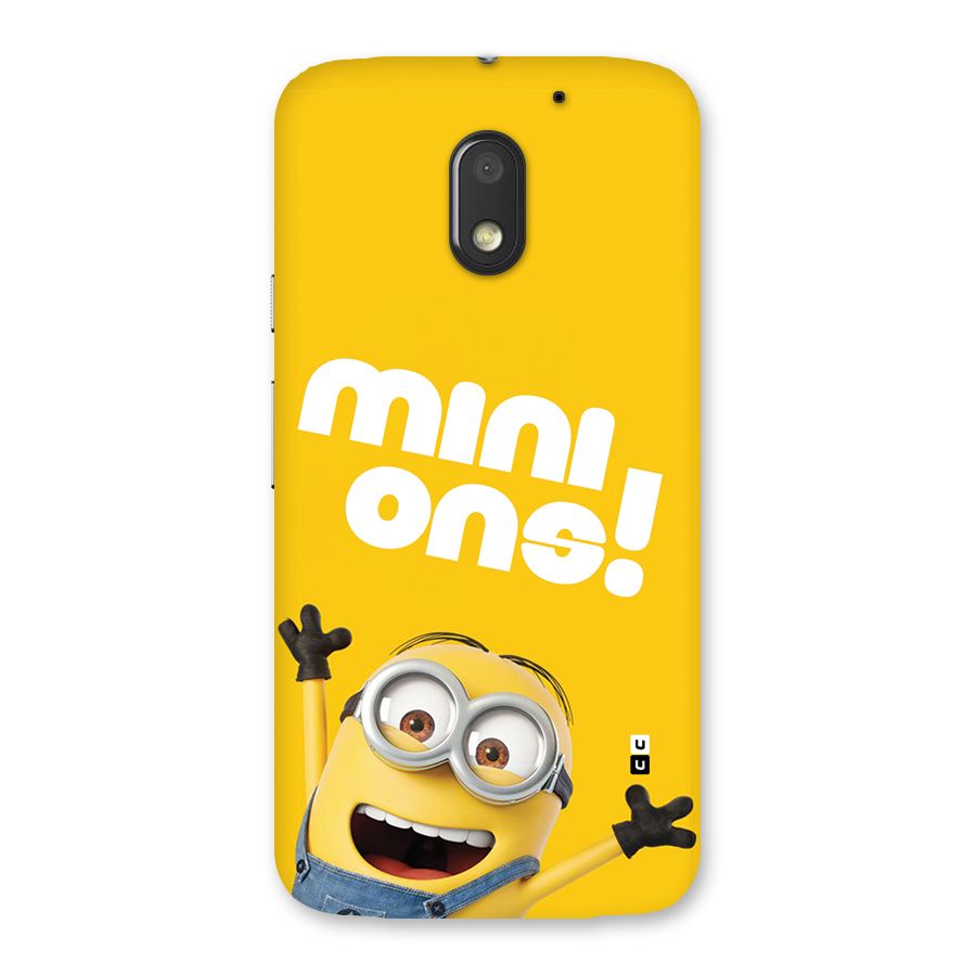 Happy Minion Back Case for Moto E3 Power