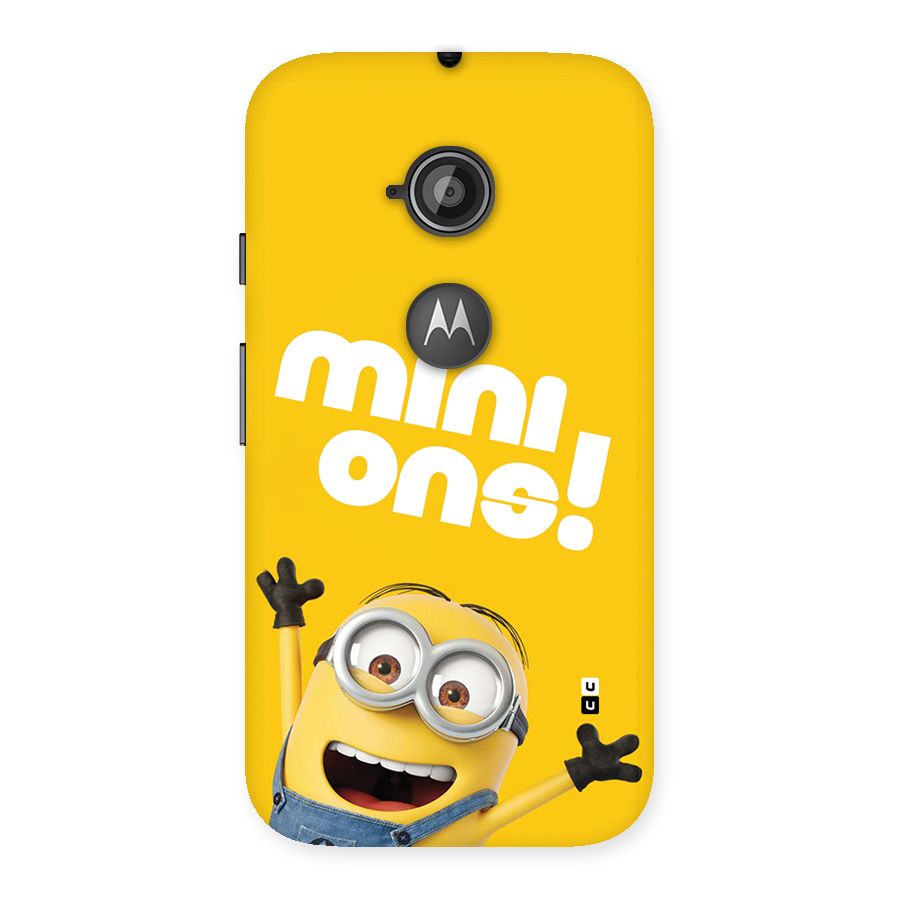 Happy Minion Back Case for Moto E 2nd Gen