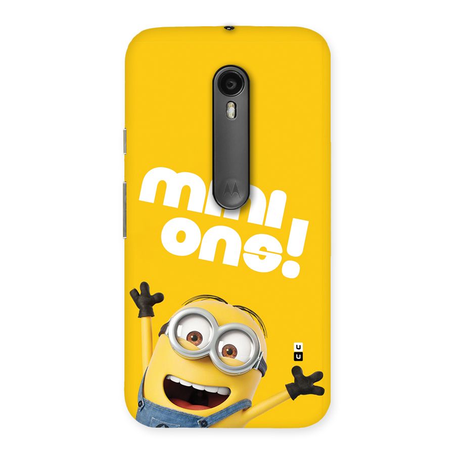 Happy Minion Back Case for Moto G3