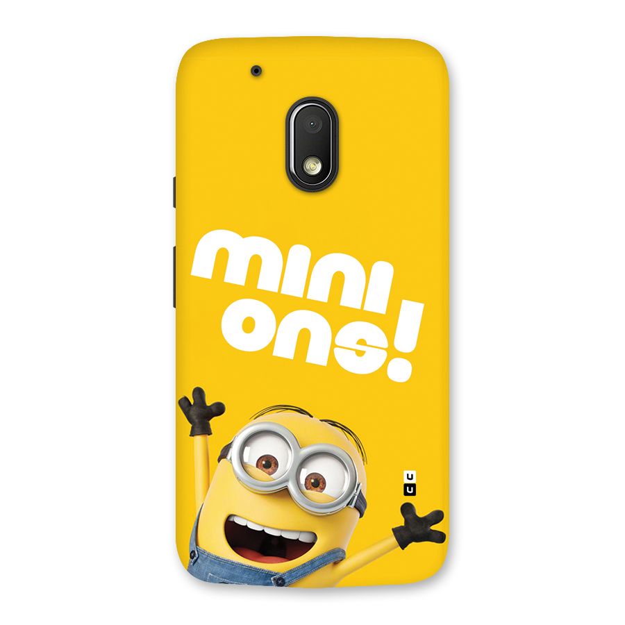Happy Minion Back Case for Moto G4 Play