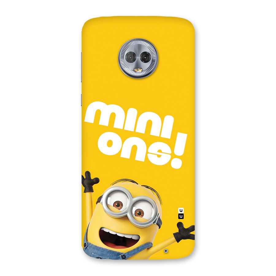 Happy Minion Back Case for Moto G6 Plus