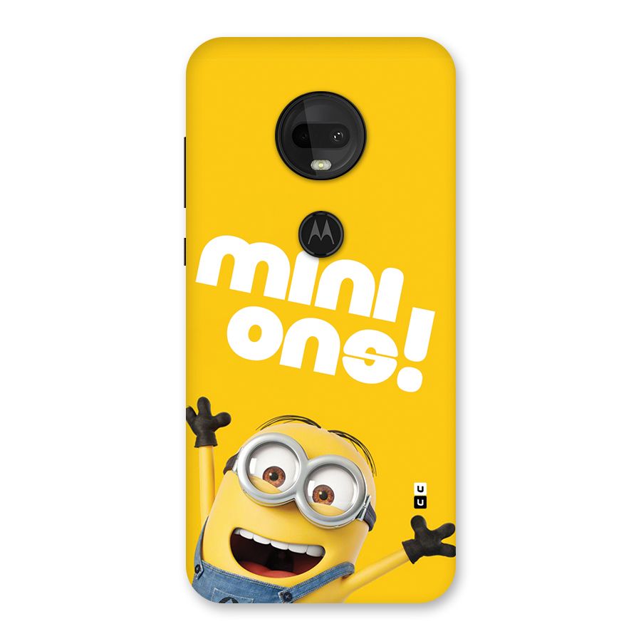 Happy Minion Back Case for Moto G7
