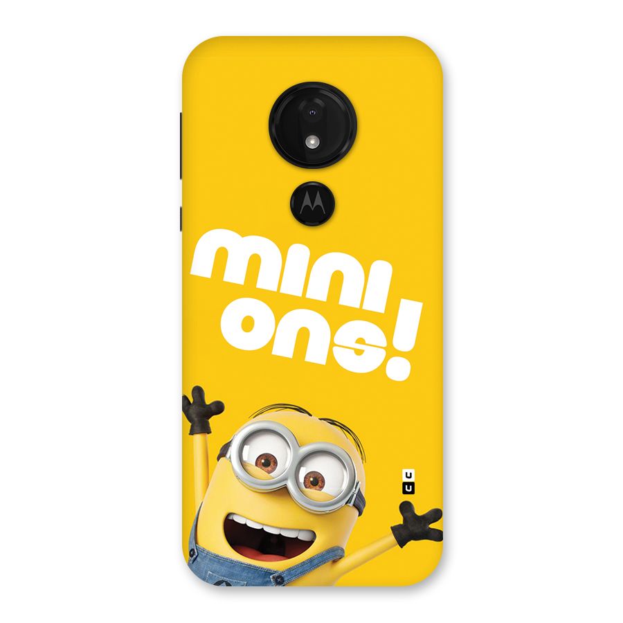 Happy Minion Back Case for Moto G7 Power