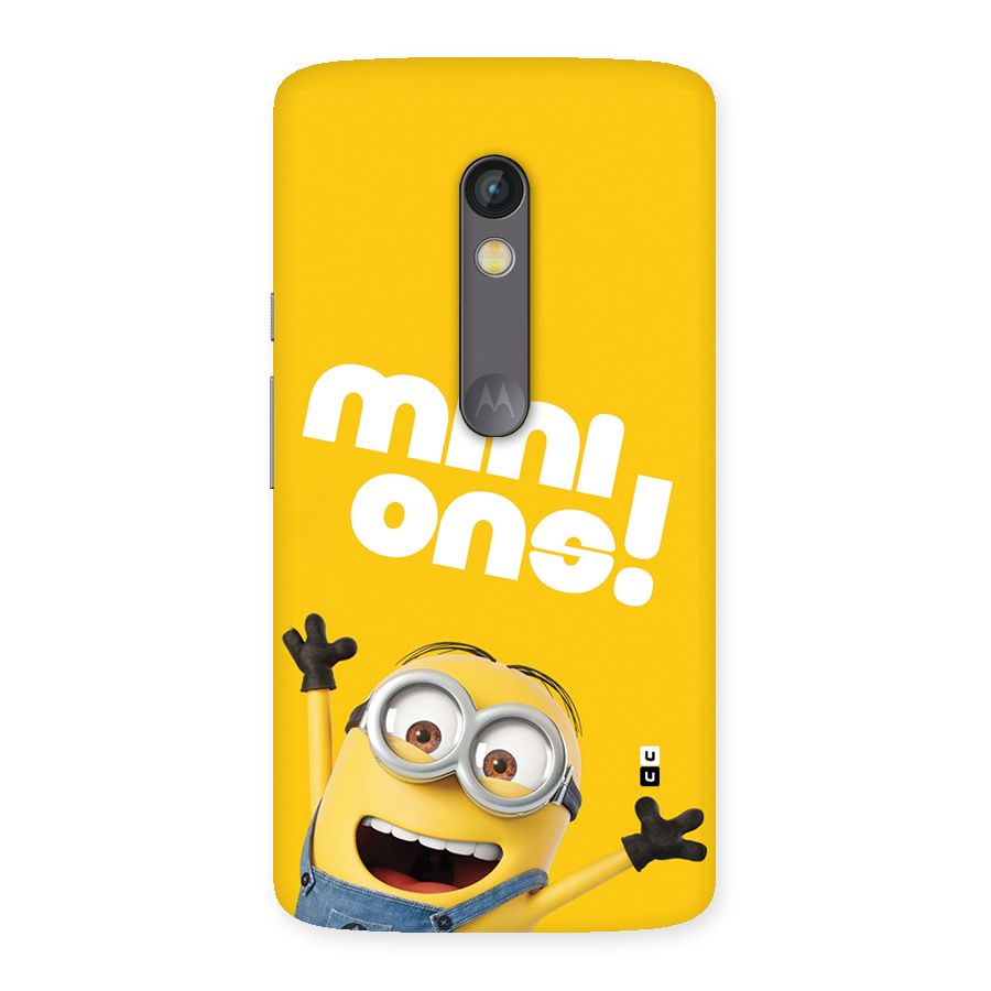 Happy Minion Back Case for Moto X Play