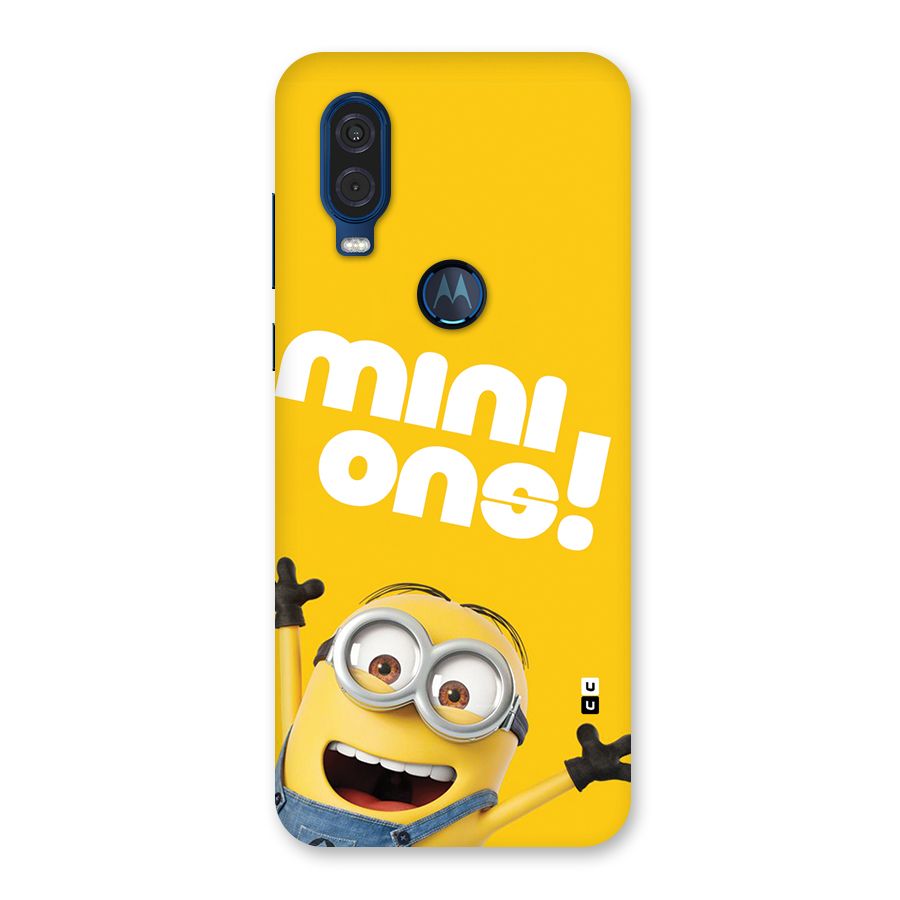Happy Minion Back Case for Motorola One Vision