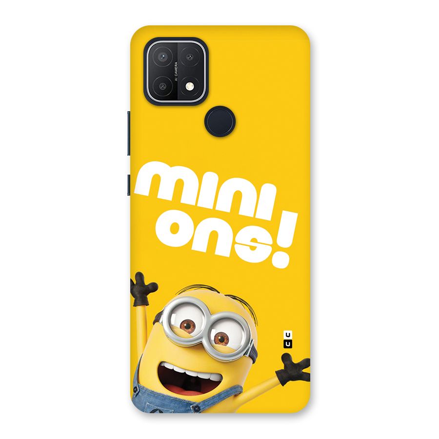 Happy Minion Back Case for Oppo A15