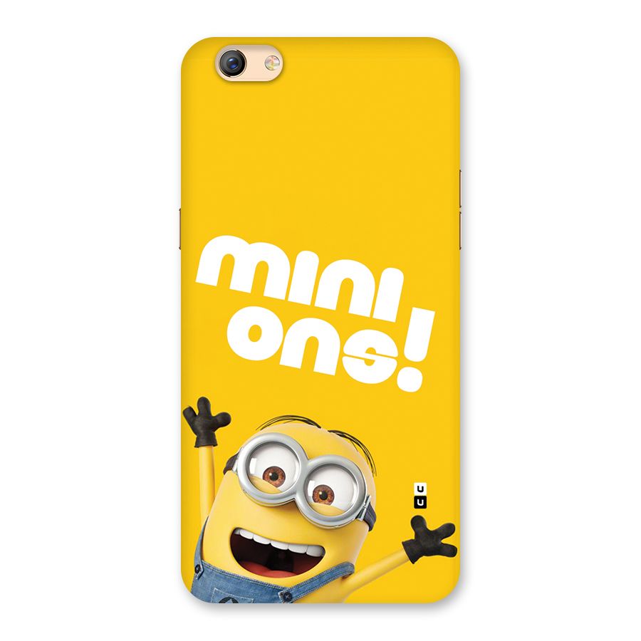 Happy Minion Back Case for Oppo F3 Plus
