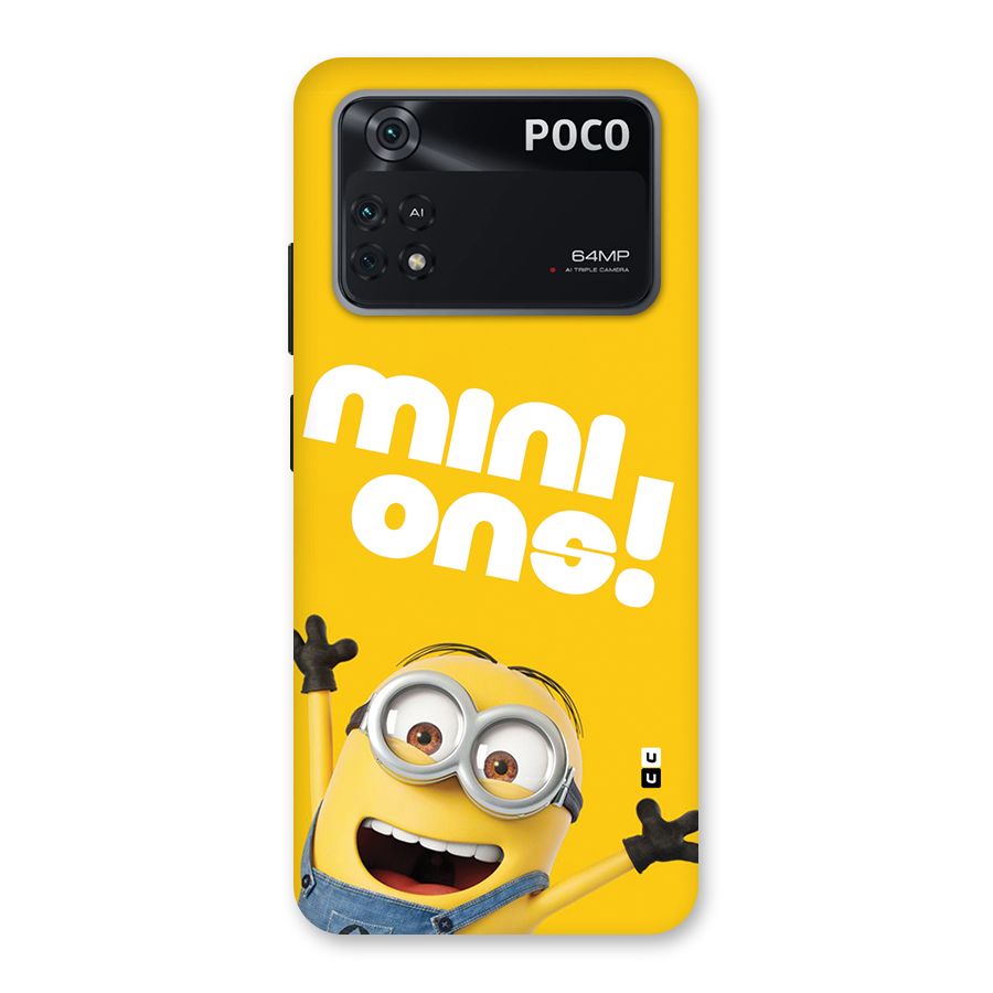 Happy Minion Back Case for Poco M4 Pro 4G