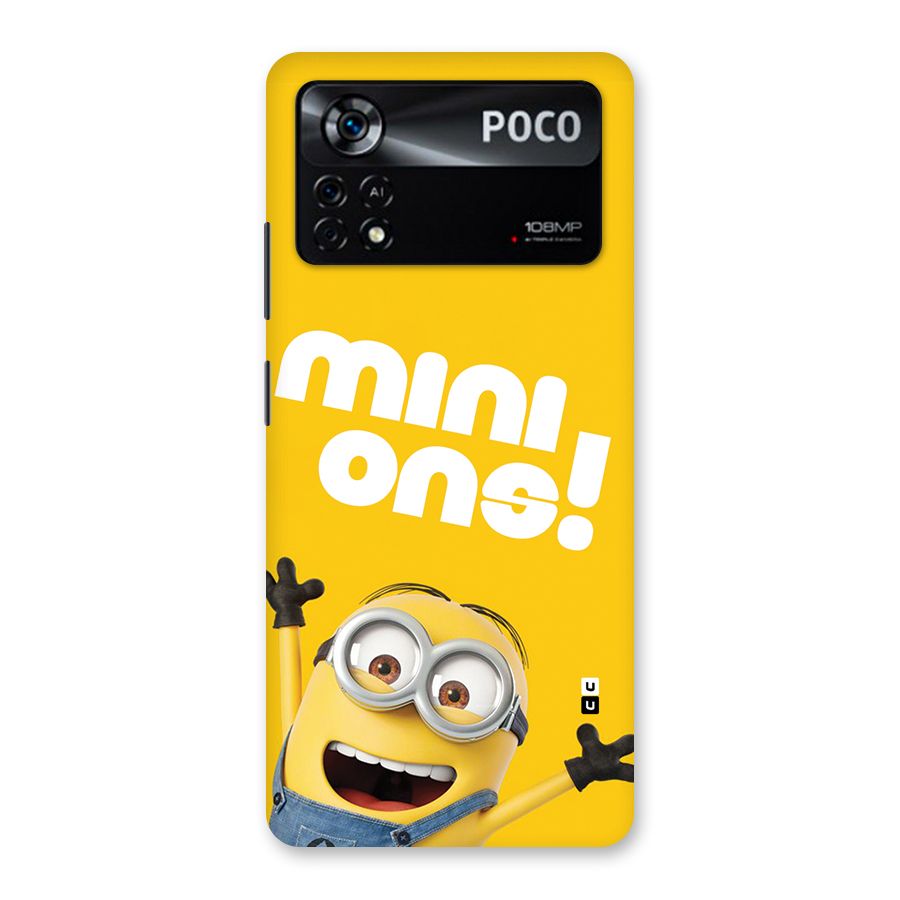 Happy Minion Back Case for Poco X4 Pro 5G