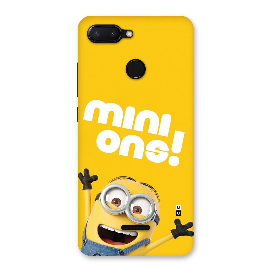 Happy Minion Back Case for Redmi 6