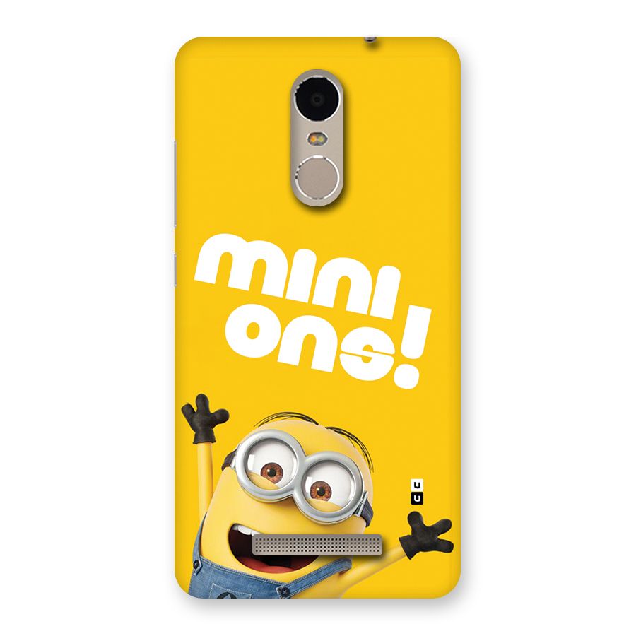 Happy Minion Back Case for Redmi Note 3