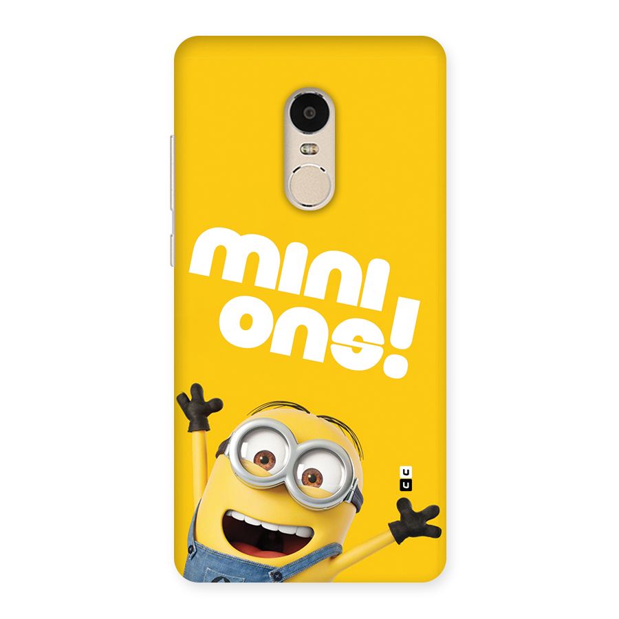 Happy Minion Back Case for Redmi Note 4