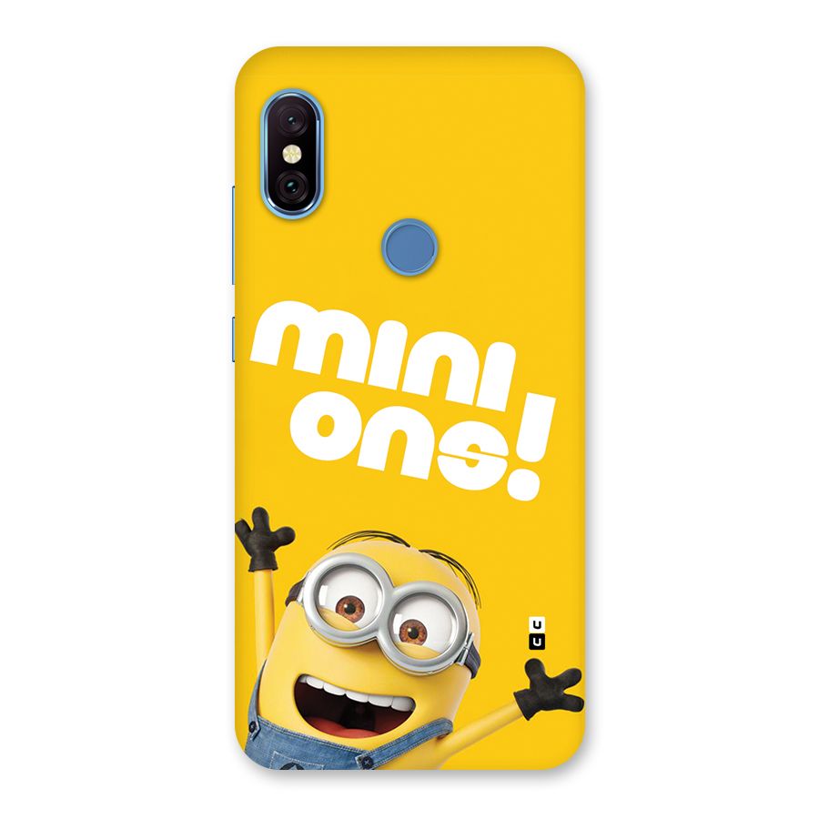 Happy Minion Back Case for Redmi Note 6 Pro