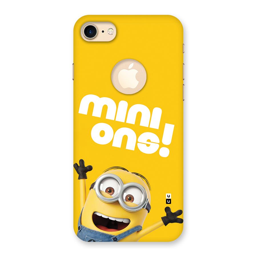 Happy Minion Back Case for iPhone 7 Logo Cut