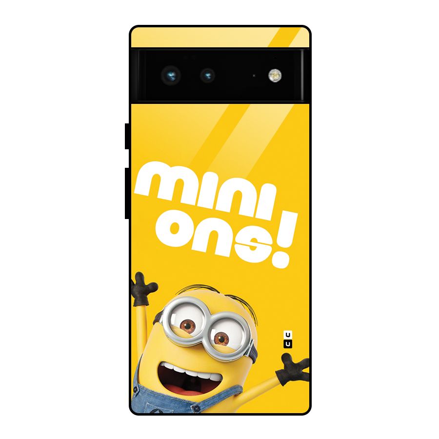 Happy Minion Glass Back Case for Google Pixel 6