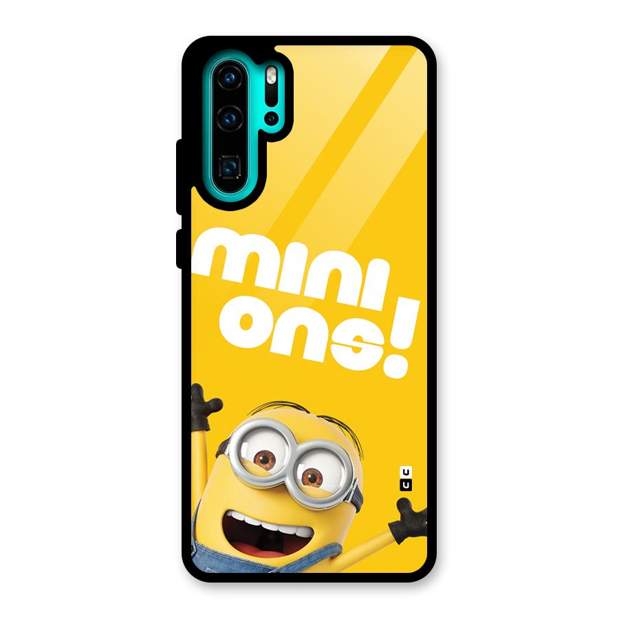 Happy Minion Glass Back Case for Huawei P30 Pro
