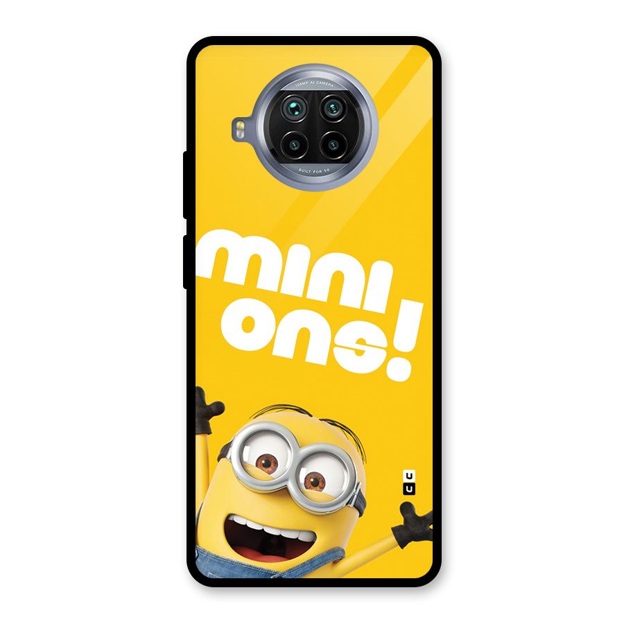 Happy Minion Glass Back Case for Mi 10i