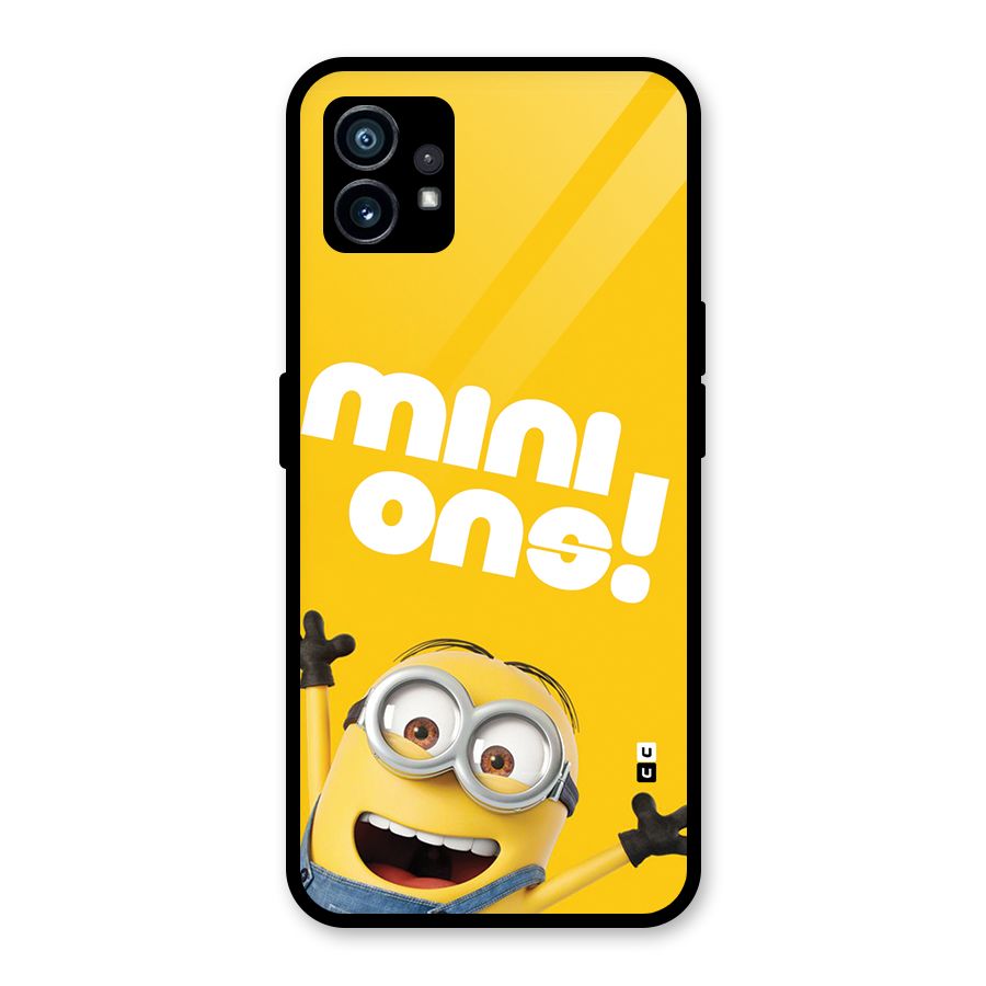 Happy Minion Glass Back Case for Nothing Phone 1