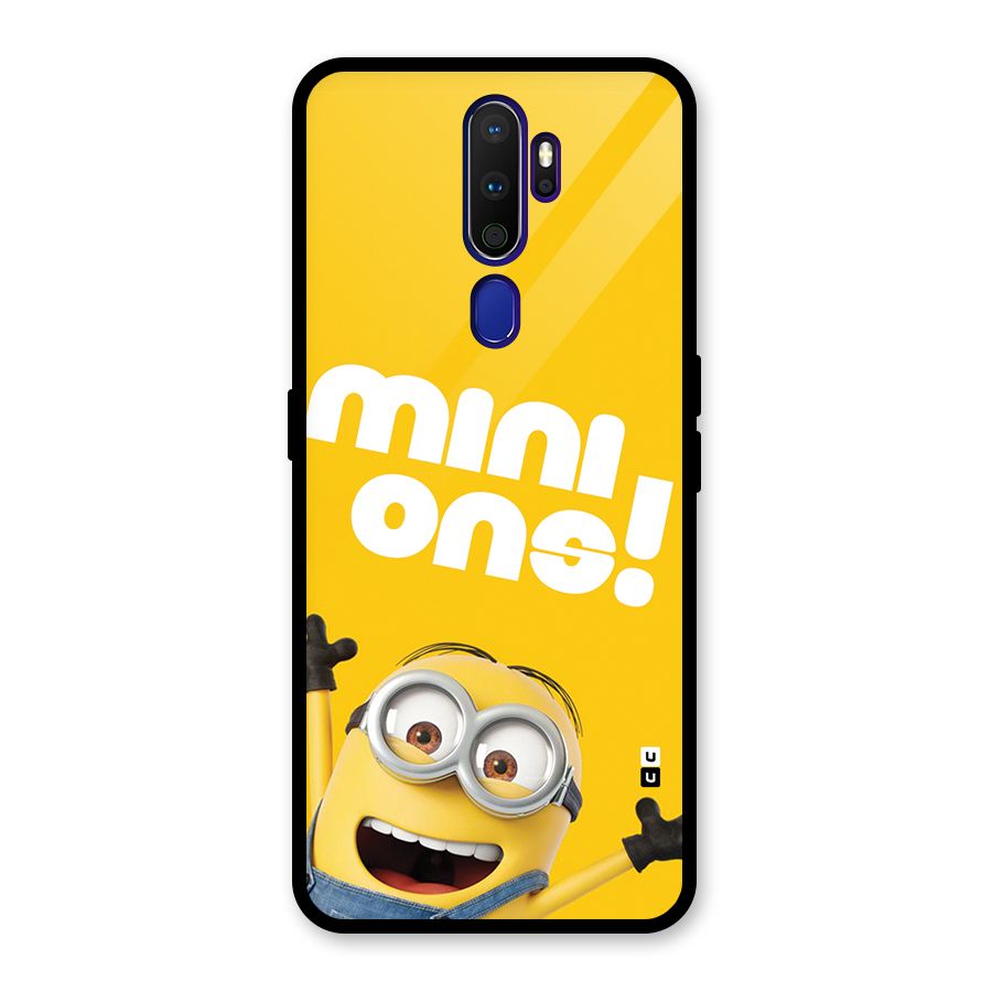 Happy Minion Glass Back Case for Oppo A9 (2020)
