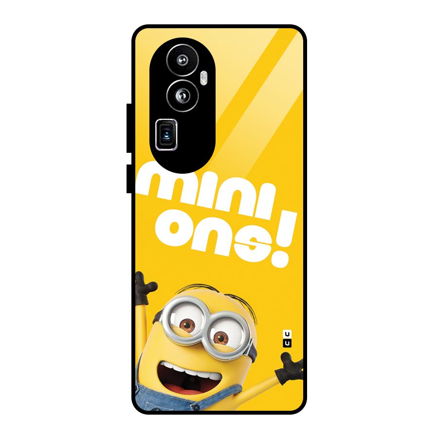 Happy Minion Glass Back Case for Oppo Reno10 Pro Plus