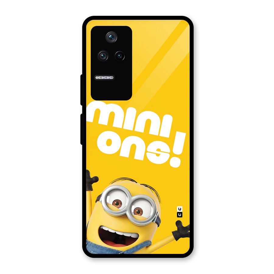 Happy Minion Glass Back Case for Poco F4 5G