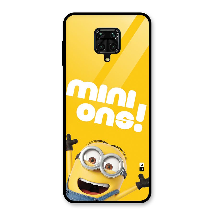 Happy Minion Glass Back Case for Poco M2 Pro