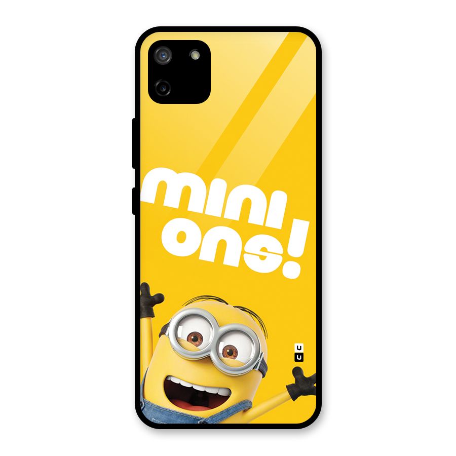 Happy Minion Glass Back Case for Realme C11