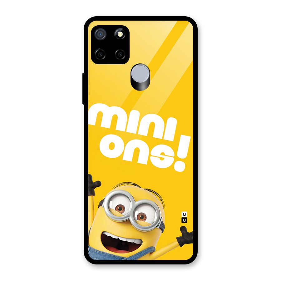 Happy Minion Glass Back Case for Realme C12
