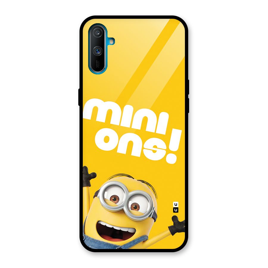 Happy Minion Glass Back Case for Realme C3