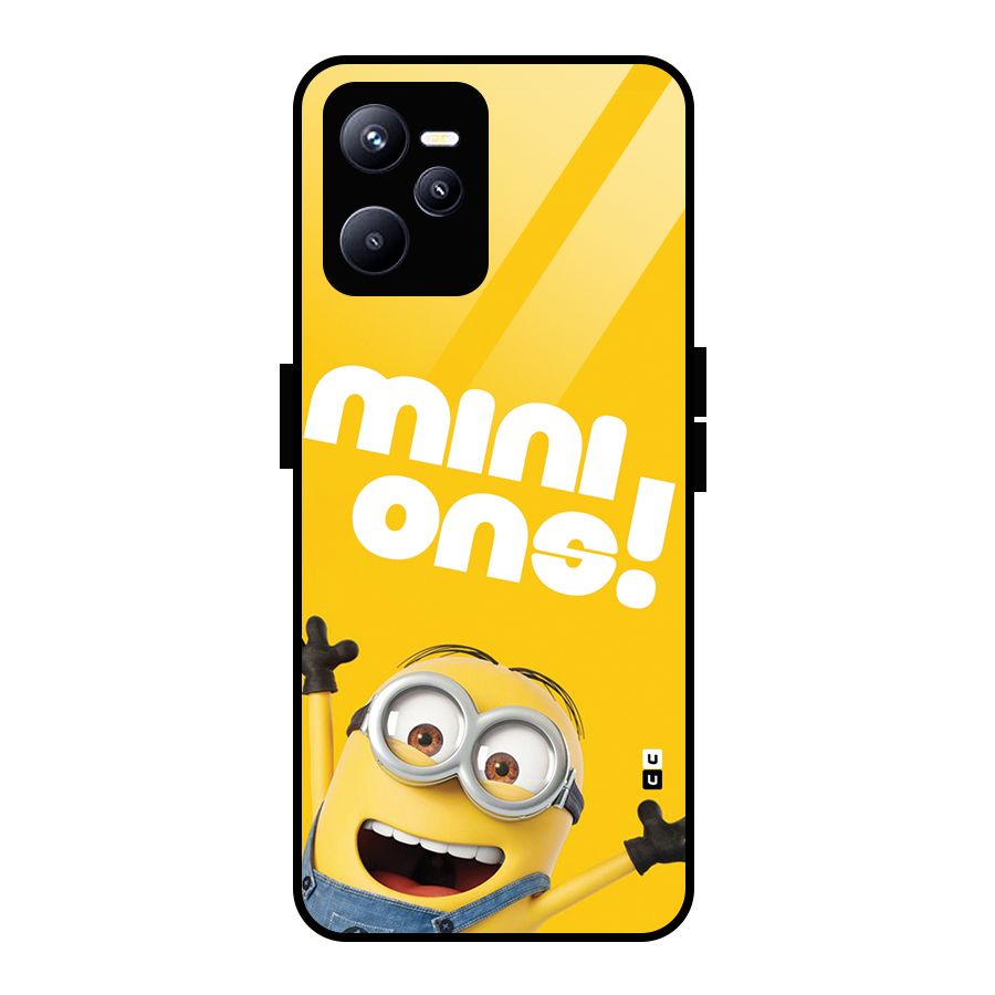 Happy Minion Glass Back Case for Realme C35