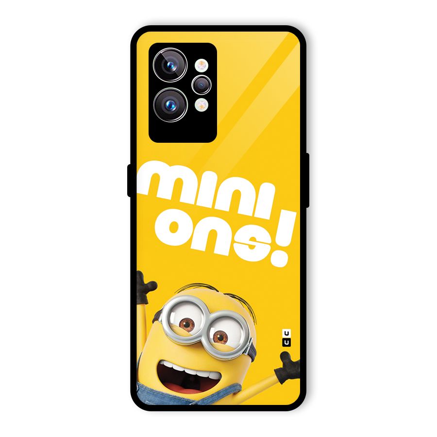 Happy Minion Glass Back Case for Realme GT2 Pro