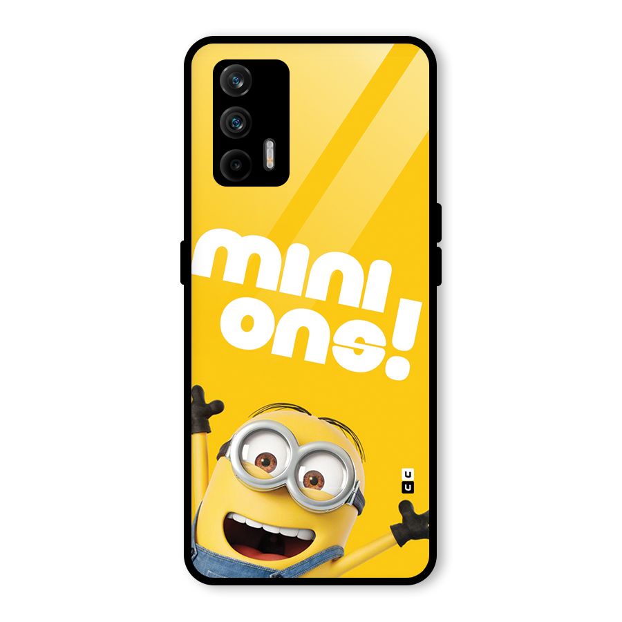 Happy Minion Glass Back Case for Realme GT 5G