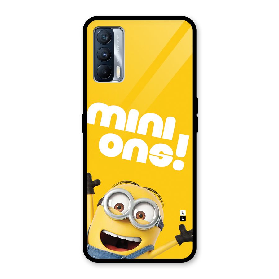 Happy Minion Glass Back Case for Realme X7