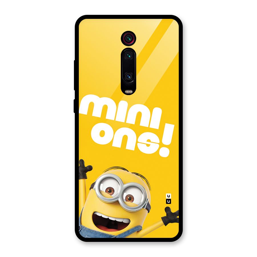 Happy Minion Glass Back Case for Redmi K20