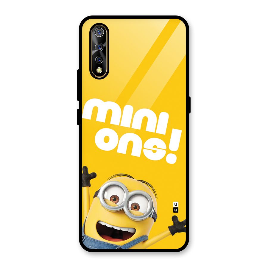 Happy Minion Glass Back Case for Vivo S1