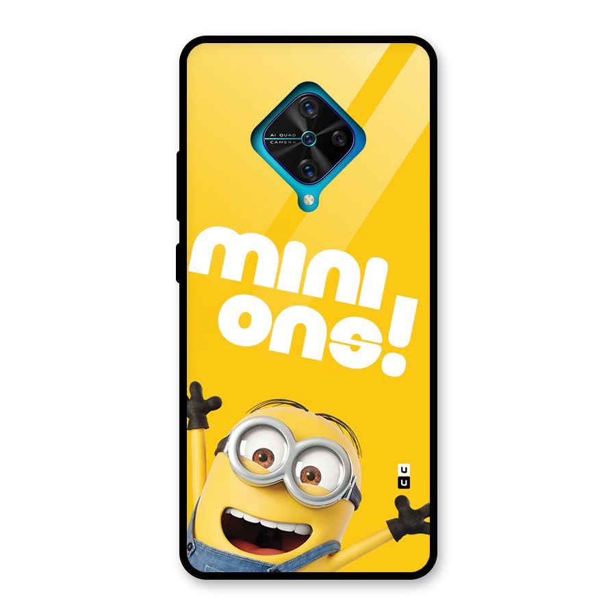 Happy Minion Glass Back Case for Vivo S1 Pro