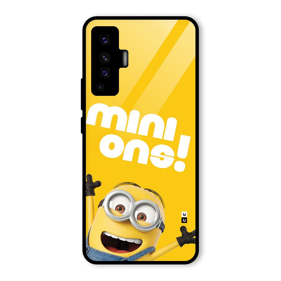 Happy Minion Glass Back Case for Vivo X50
