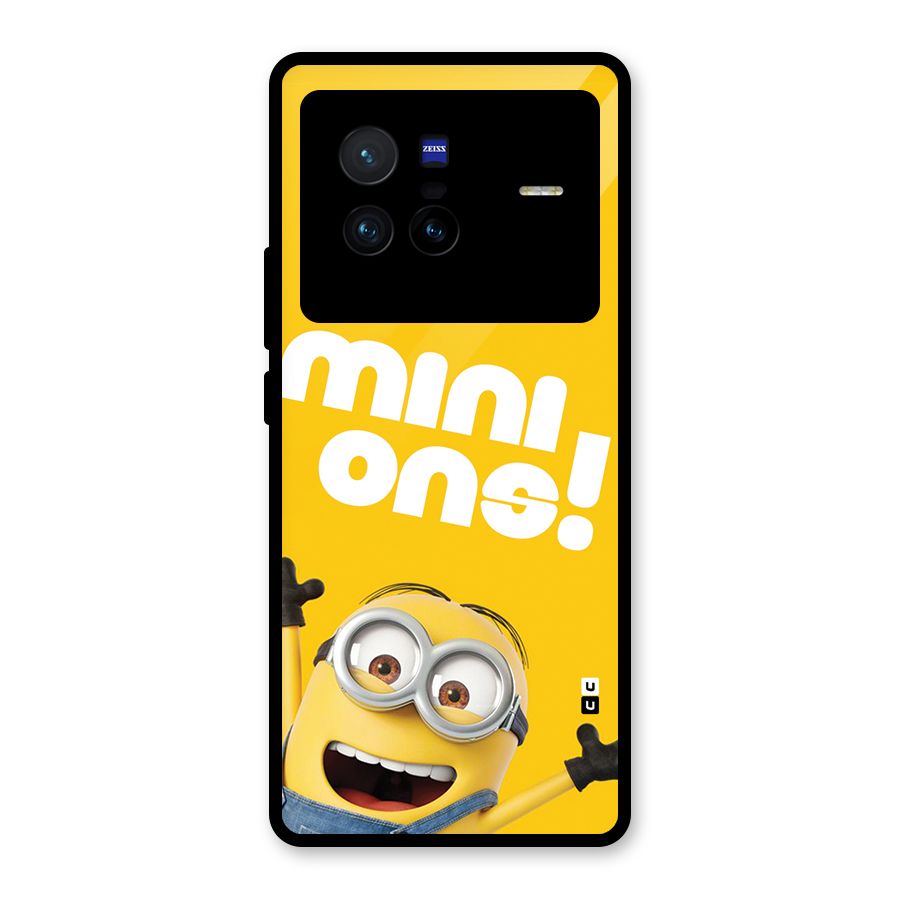 Happy Minion Glass Back Case for Vivo X80