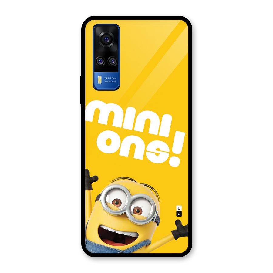 Happy Minion Glass Back Case for Vivo Y31