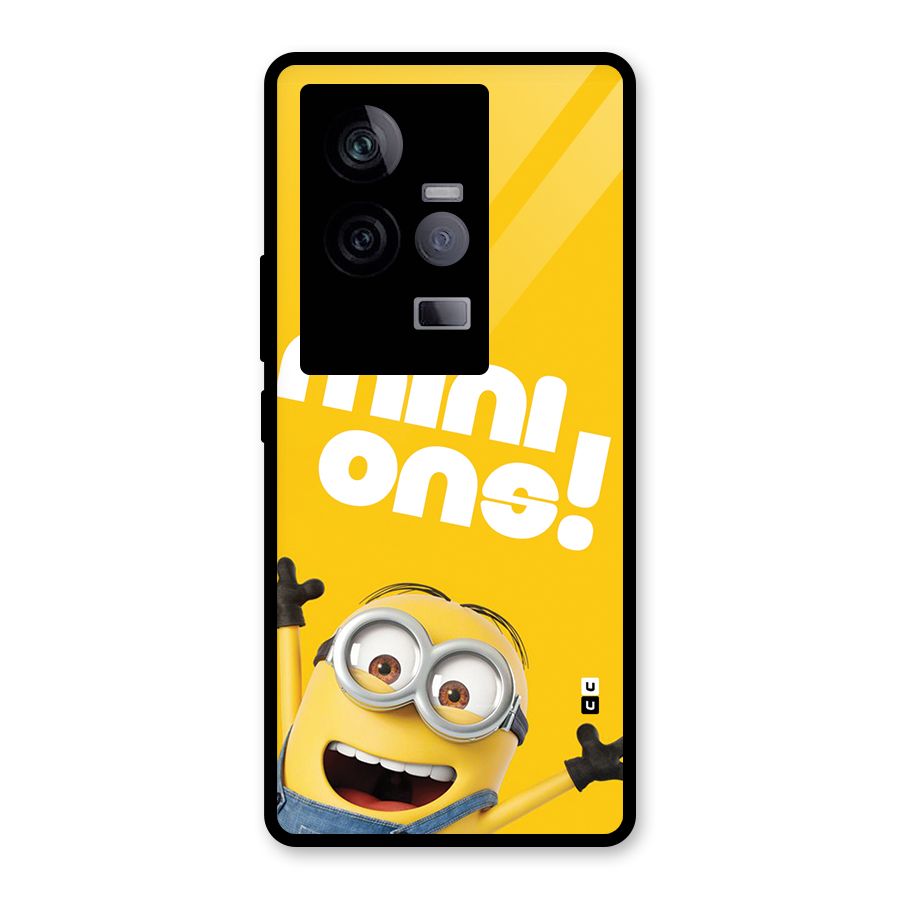 Happy Minion Glass Back Case for Vivo iQOO 11 5G